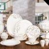 Johnson Brothers -Inspired White Golden Dinner Set