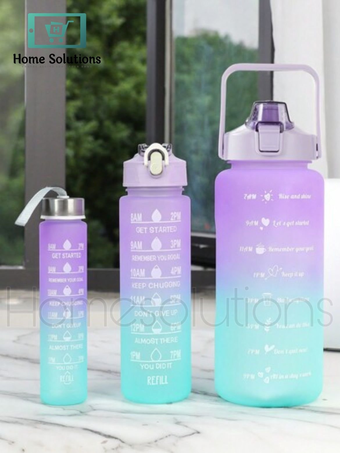Neon Color Acrylic Water Bottle Set of 3 5 Neon Color Acrylic Water Bottle Set of 3 - Image 3