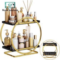 1716360667 2 Tier Metal Perfume Cosmetics Organizer Rack 929e95b6 9717 4684 9f83 2f15ba5d05bf - Home Solutions