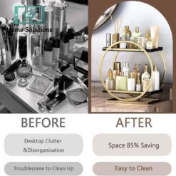1716360668 2 Tier Metal Perfume Cosmetics Organizer Rack 5d622259 85ff 490a 9587 095ee9d9b61a - Home Solutions