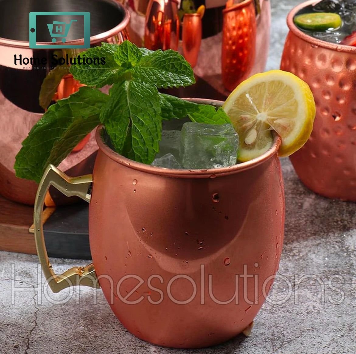 Copper Mug with Stainless Steel Inner & Golden Handle 5 Copper Mug with Stainless Steel Inner & Golden Handle - Image 3