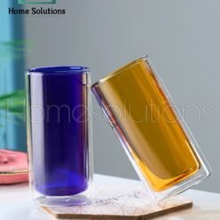 Alternative view of Colorful Double Wall Cylindrical Glass - 400ml