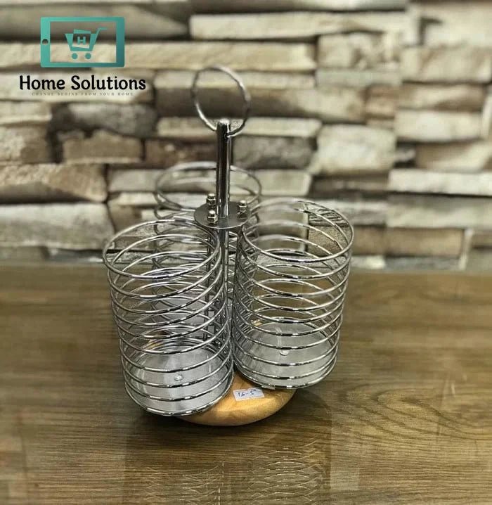 BINCA 3-Cylinder Rotating Spoon & Cutlery Holder – Premium Quality Organizer 3 BINCA 3-Cylinder Rotating Spoon & Cutlery Holder – Premium Quality Organizer - Image 2