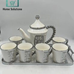 Alternative view of Elegant Coffee Serving Set - 9 Pcs with Cups, Saucers & Tray