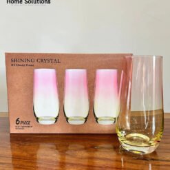 Danny Home Crystal Shine Glass Set – 6 Pieces | 550ml