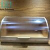 Eco-Friendly Bamboo Bread Box with Transparent Acrylic Lid