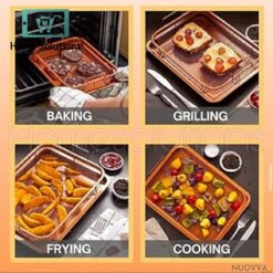 Alternative view of Rectangular Copper Crisper Tray