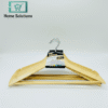 Premium Wooden Clothes Hangers -  6-Pack