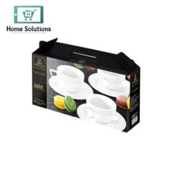 Wilmax England JULIA Coffee Cup & Saucer Set Short – 6 Pcs 9 5054428801072 - Home Solutions