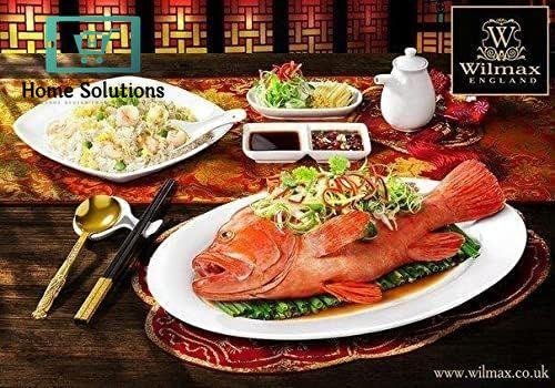 Wilmax England Fine Porcelain Oval Platter 14" | 36 cm Serving Plate 5 Wilmax England Fine Porcelain Oval Platter 14" | 36 cm Serving Plate - Image 3