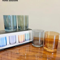 Alternative view of Danny Home Multicolour Glass Set – 4 Piece Drinkware Collection (410ml)