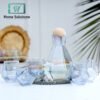 Rainy Rainbow Diamond Shape 7pcs Decanter Set