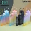 Neon Color Acrylic Water Bottle Set of 3