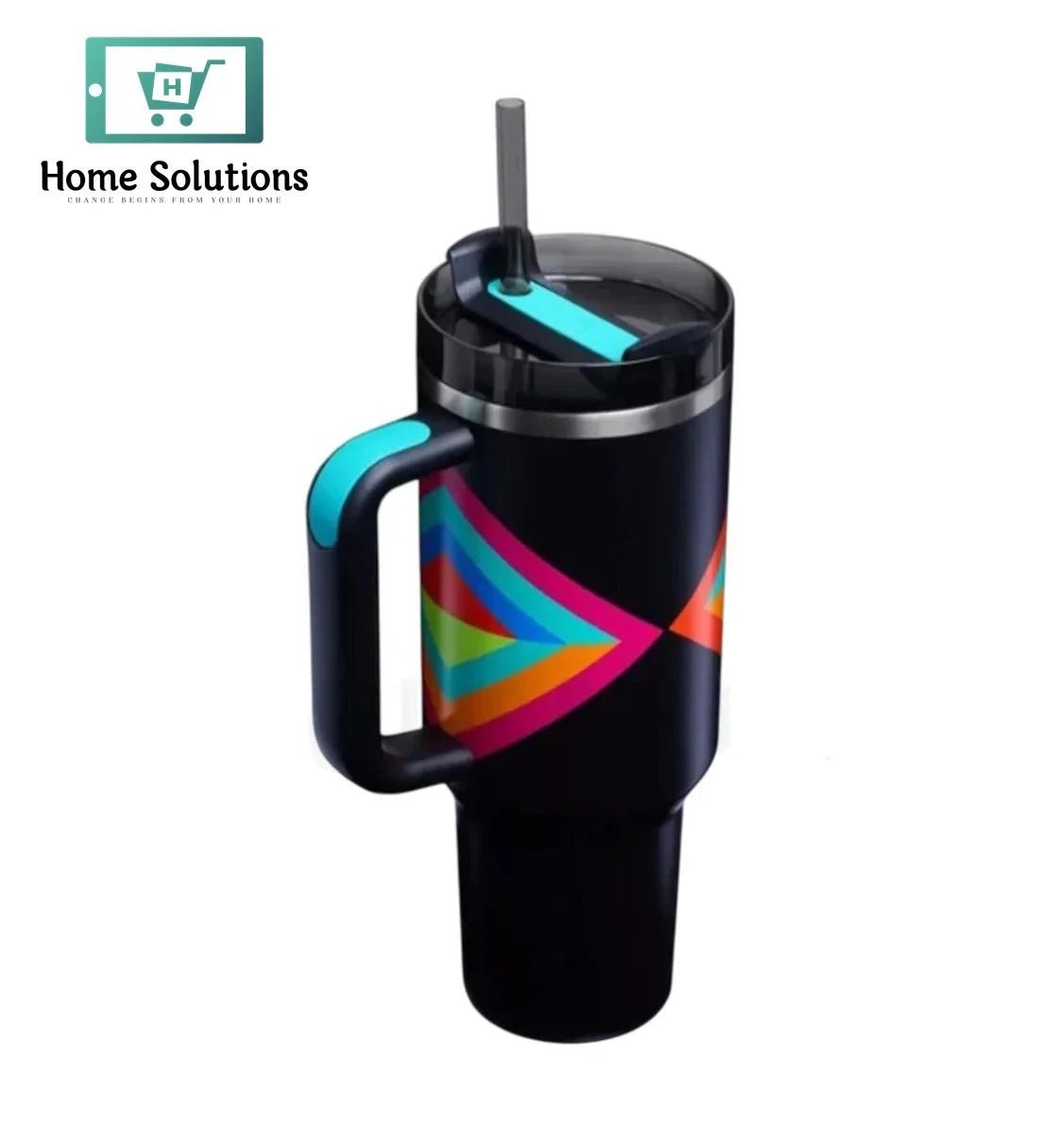 Stanley The Quencher H2.O Tumbler – Black Hyper Geo 4 Stanley The Quencher H2.O Tumbler – Black Hyper Geo - Image 2