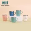 Tyeso Stainless Steel Travel Mug With Lid Insulated Coffee Cup For Office Home Trendy Design On-The-Go Workplace Use 260ml