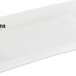 Wilmax England Fine Porcelain 9.5 x 5 Inch Rectangular Serving Platter