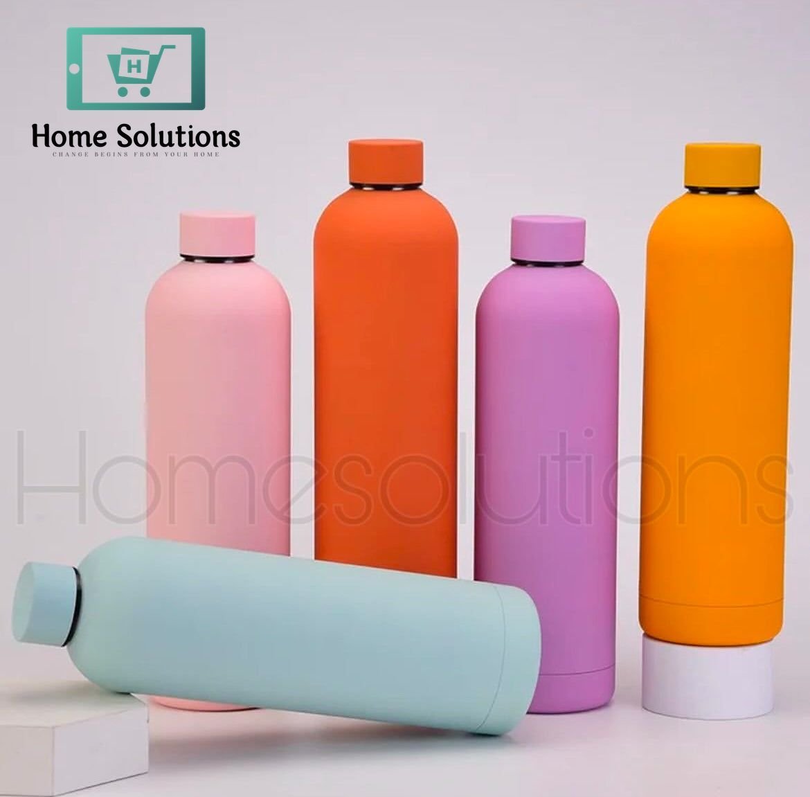 Stainless Steel Solid Color Matt Water Bottle 4 Stainless Steel Solid Color Matt Water Bottle - Image 2