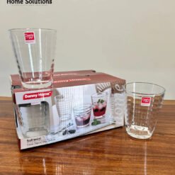 Danny Home Sofranizi Glass Set – 6 Piece Clear Drinkware (255ml)