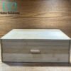 Natural Bamboo Bread Box with Matching Bamboo Lid