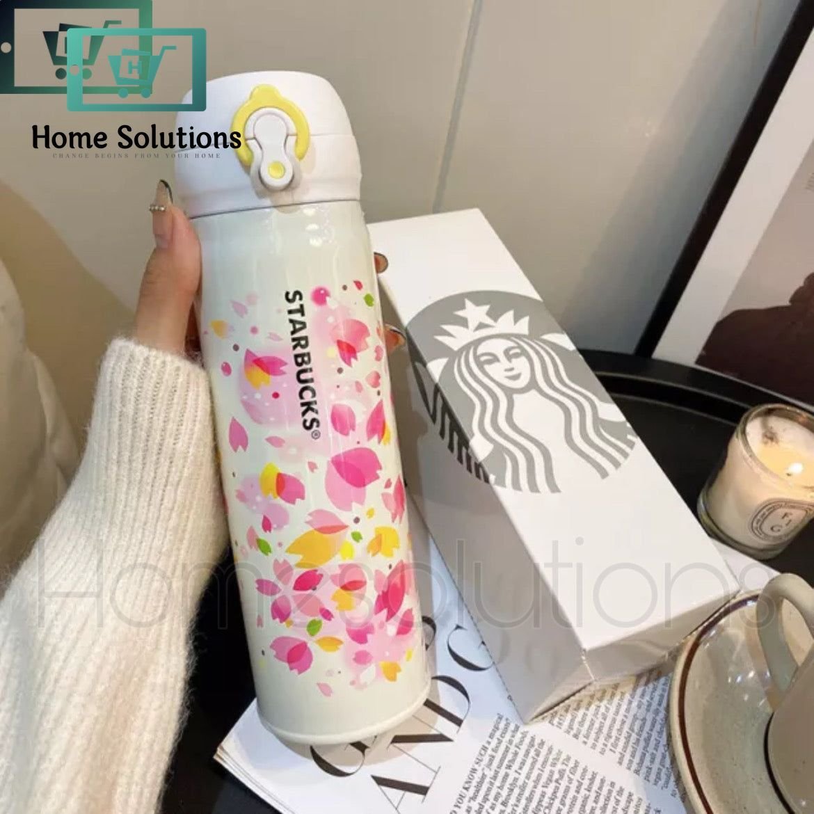 Starbucks Stainless Steel Insulated Tumbler - 420ml - Yellow/Pink 3 Starbucks Stainless Steel Insulated Tumbler - 420ml - Yellow/Pink