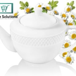 Alternative view of Wilmax England JULIA Classic Porcelain Teapot – 900 ml White
