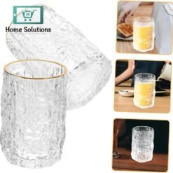 6-Piece Crystal Clear Drink Glass Set | Ice Texture Design - 300ml 12 71g30lmw26L. AC SL1500 - Home Solutions