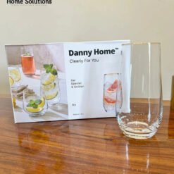 Danny Home Luxe Golden Bar Glass Set 6Pcs (550ml)