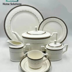 Elegant 24-Piece Fine Porcelain Tea Set – Complete Serving