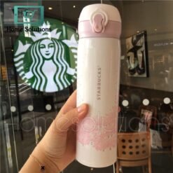 Starbucks Stainless Steel Insulated Tumbler - 420ml - White/Pink