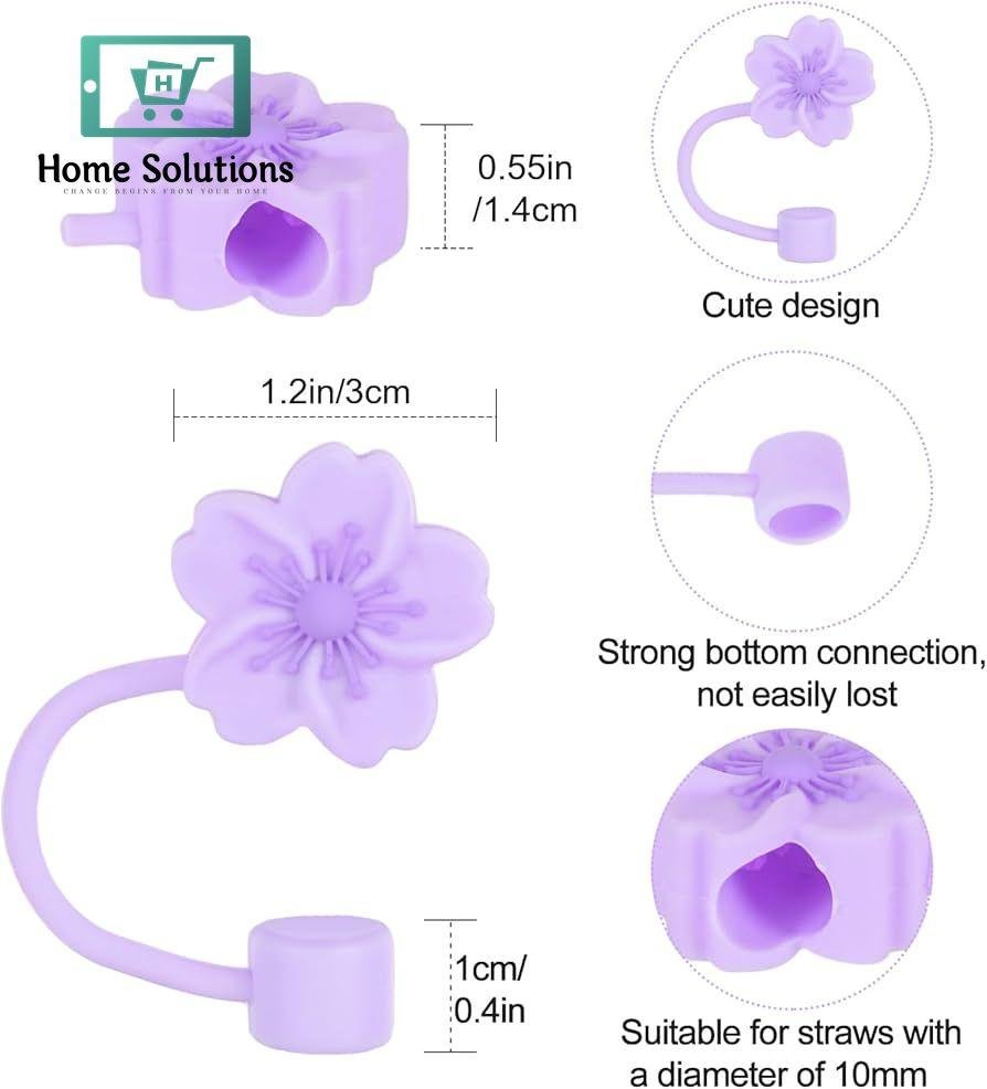 Flower Shape Silicone Straw Stopper 13 Flower Shape Silicone Straw Stopper - Image 11