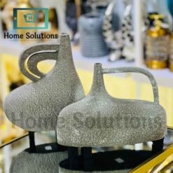 Stone Grey Echo Vases – Textured