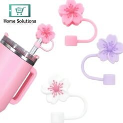 Flower Shape Silicone Straw Stopper 20 95A5D9BA 9582 4B6B BBBB A8599D717A9E - Home Solutions