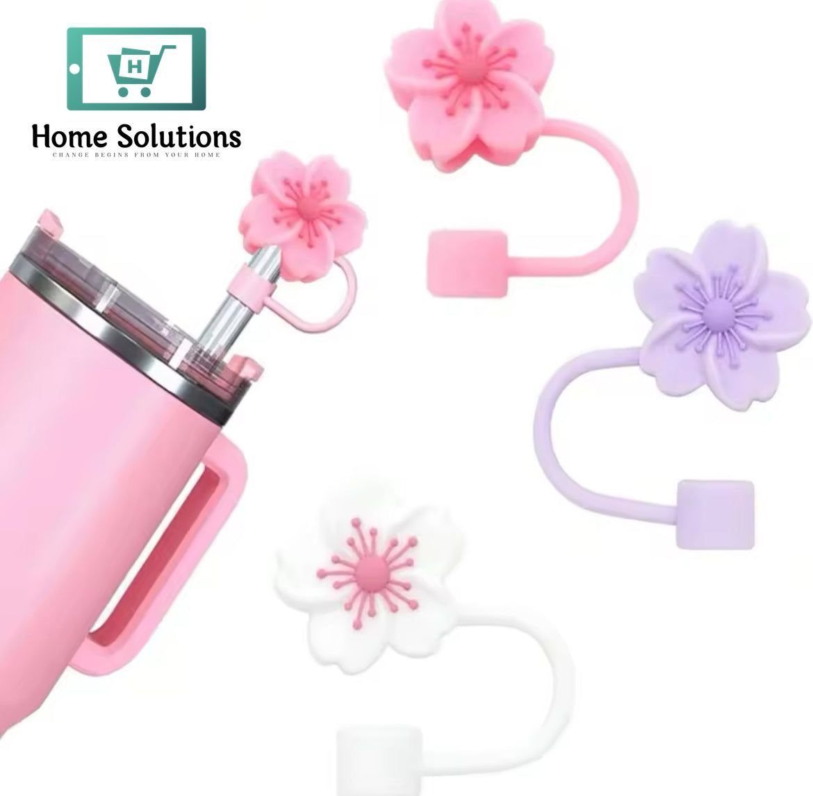 Flower Shape Silicone Straw Stopper 9 Flower Shape Silicone Straw Stopper - Image 7
