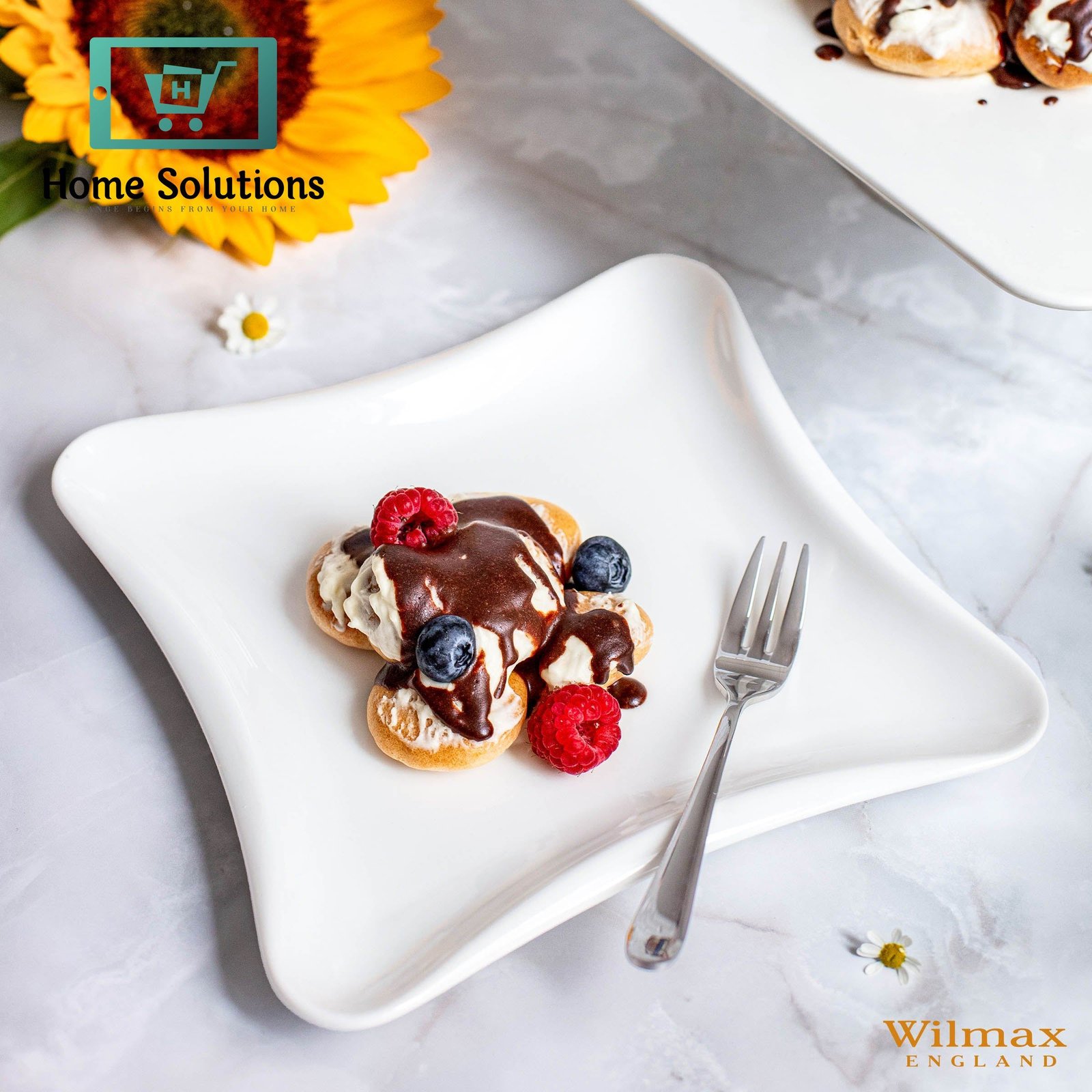 Wilmax England Fine Porcelain Dinner Plate – 9.75" (25 x 25 cm) 3 Wilmax England Fine Porcelain Dinner Plate – 9.75" (25 x 25 cm)