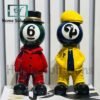 Disney Snooker Billiard Man Figurines- Balls 6 & 2 Unique - Home Decor Set of 1