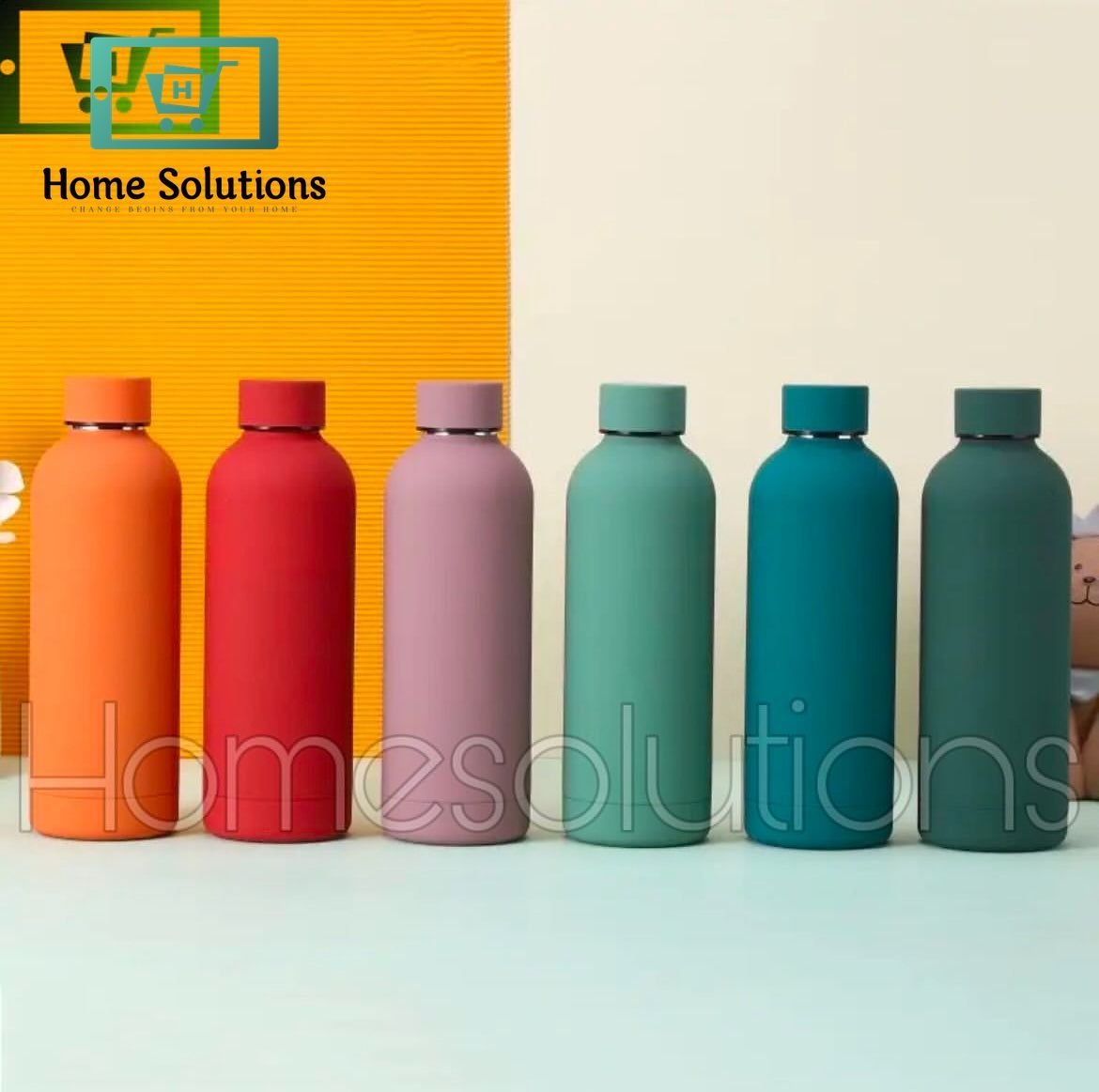 Stainless Steel Solid Color Matt Water Bottle 3 Stainless Steel Solid Color Matt Water Bottle