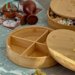 Alternative view of Luxury Bamboo Dry Fruit & Snack Gift Box – Multipurpose Serving & Storage