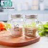 Mason Jar Style Salt & Pepper Shaker Set
