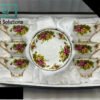 Royal Albart Tea Cup & Saucer Set  12 Pcs