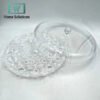 Round Acrylic Snack & Dry Fruit Tray with Lid – Transparent Multi-Compartment Server