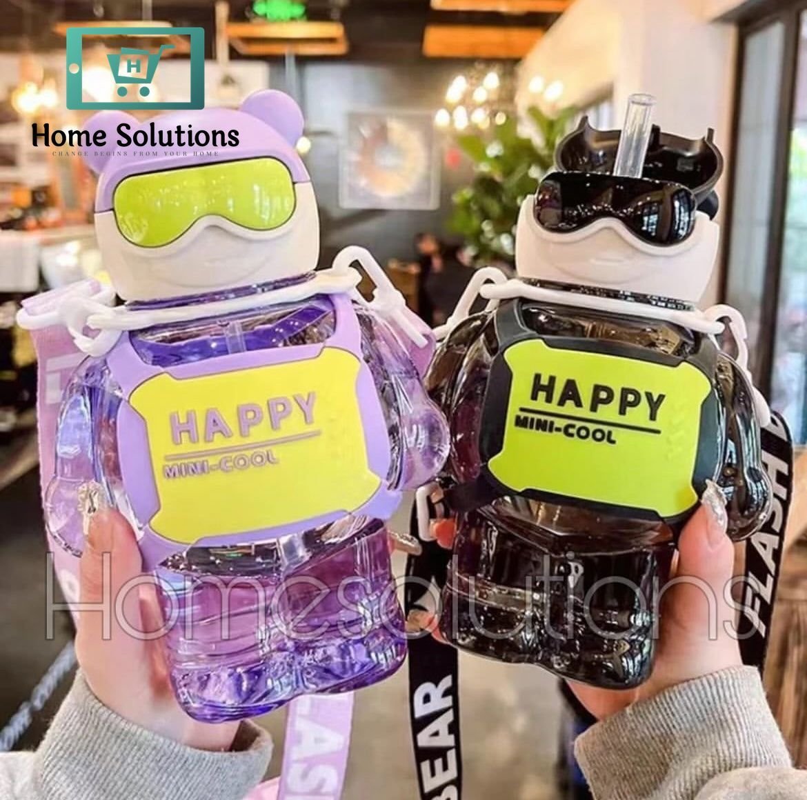 Agent Panda Sipper Water Bottle for Kids 4 Agent Panda Sipper Water Bottle for Kids - Image 2