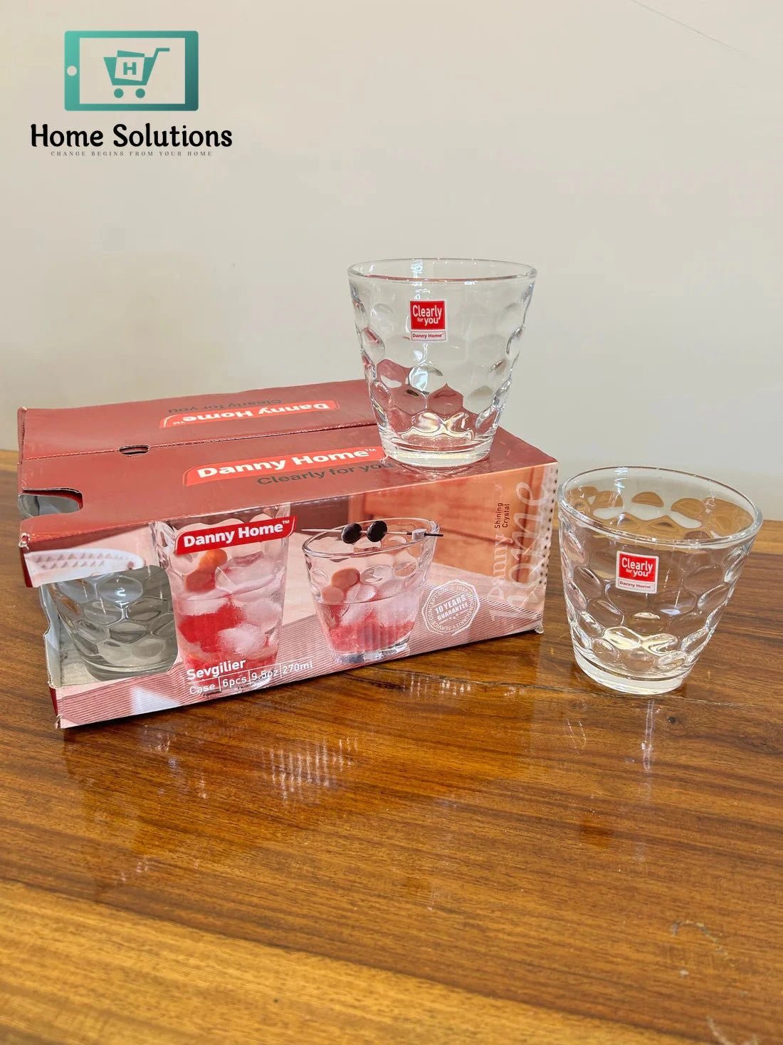 Danny Home Sevgilier Crystal Glass Set 6Pcs (270ml) 3 Danny Home Sevgilier Crystal Glass Set 6Pcs (270ml)