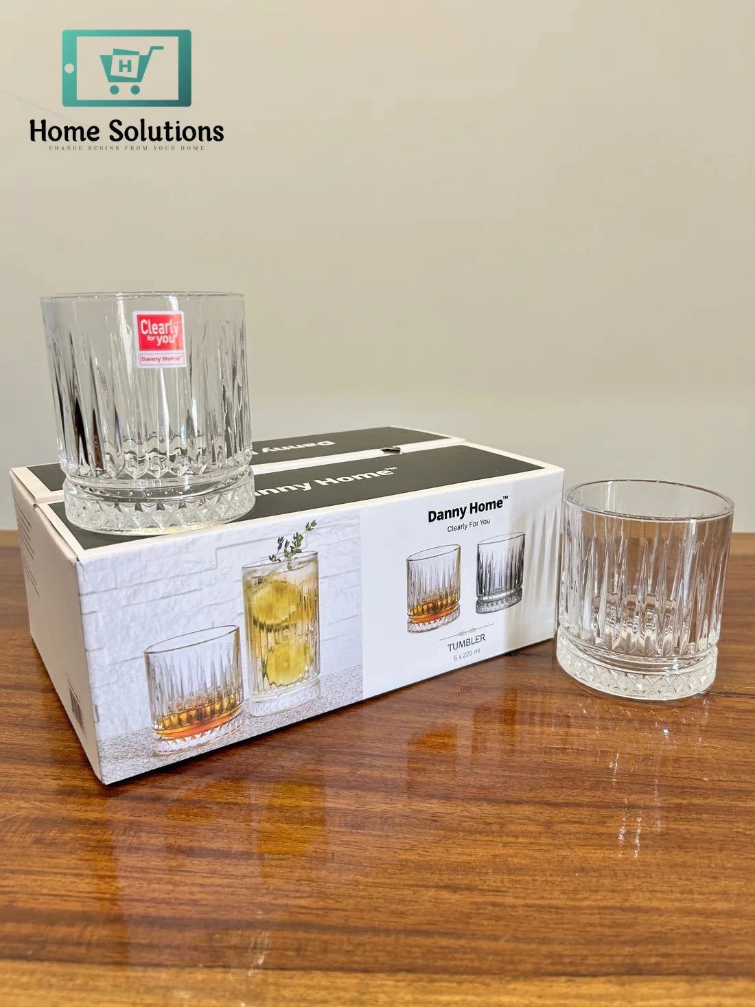 Danny Home Signature Crystal Glasses 6Pcs (220ml) 3 Danny Home Signature Crystal Glasses 6Pcs (220ml)