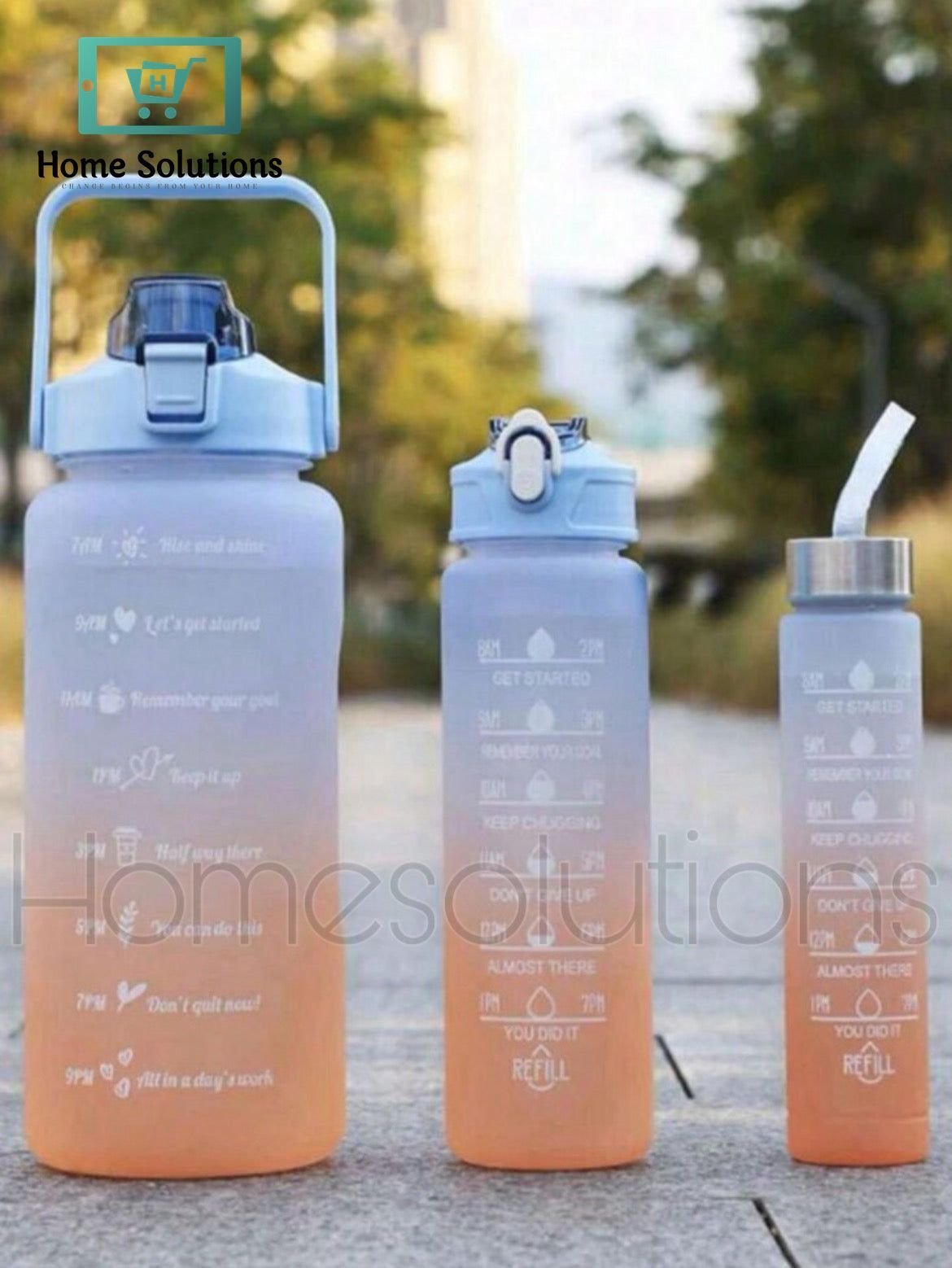 Neon Color Acrylic Water Bottle Set of 3 6 Neon Color Acrylic Water Bottle Set of 3 - Image 4