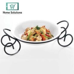 Symphony Round Serving Bowl 30cm with Metal Stand