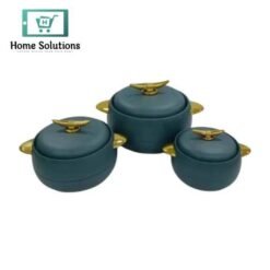 Food Warmer Hotpot Set Green Gold Set Of 3 JN2301 1 in Pakistan - Home Solutions