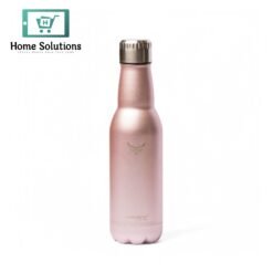 Thermotrek Stainless Steel Insulated Water Bottle with Screw-On Cap - 16.9 oz (500ml), Rose Gold