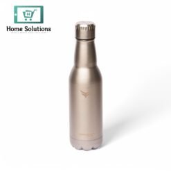 Thermotrek Stainless Steel Insulated Water Bottle with Screw-On Cap - 16.9 oz (500ml), Brushed Stainless Steel