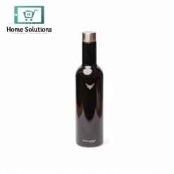 Thermotrek Stainless Steel Insulated Water Bottle with Screw-On Cap - 25.4 oz (750ml), Glossy Black