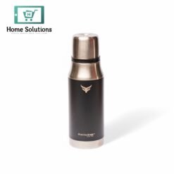 Stainless Steel Insulated Water Bottle with Screw-On Cap - 25.4 oz (750ml), Black